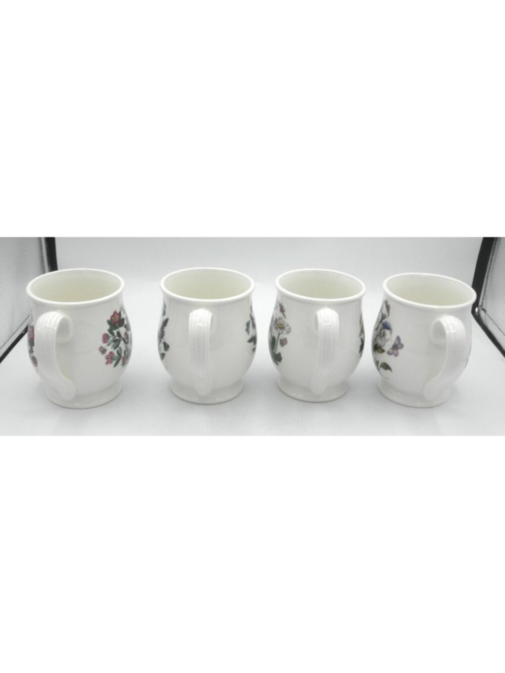 Portmeirion Botanic Garden 14 Ounce Bristol Mugs Set of 4 Assorted Flowers - Picture 2 of 15